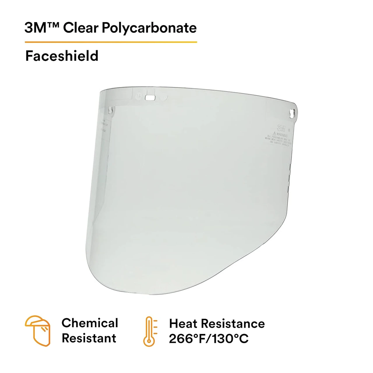 3M WP96 Clear Polycarbonate Replacement Faceshield (82701) — product image 2