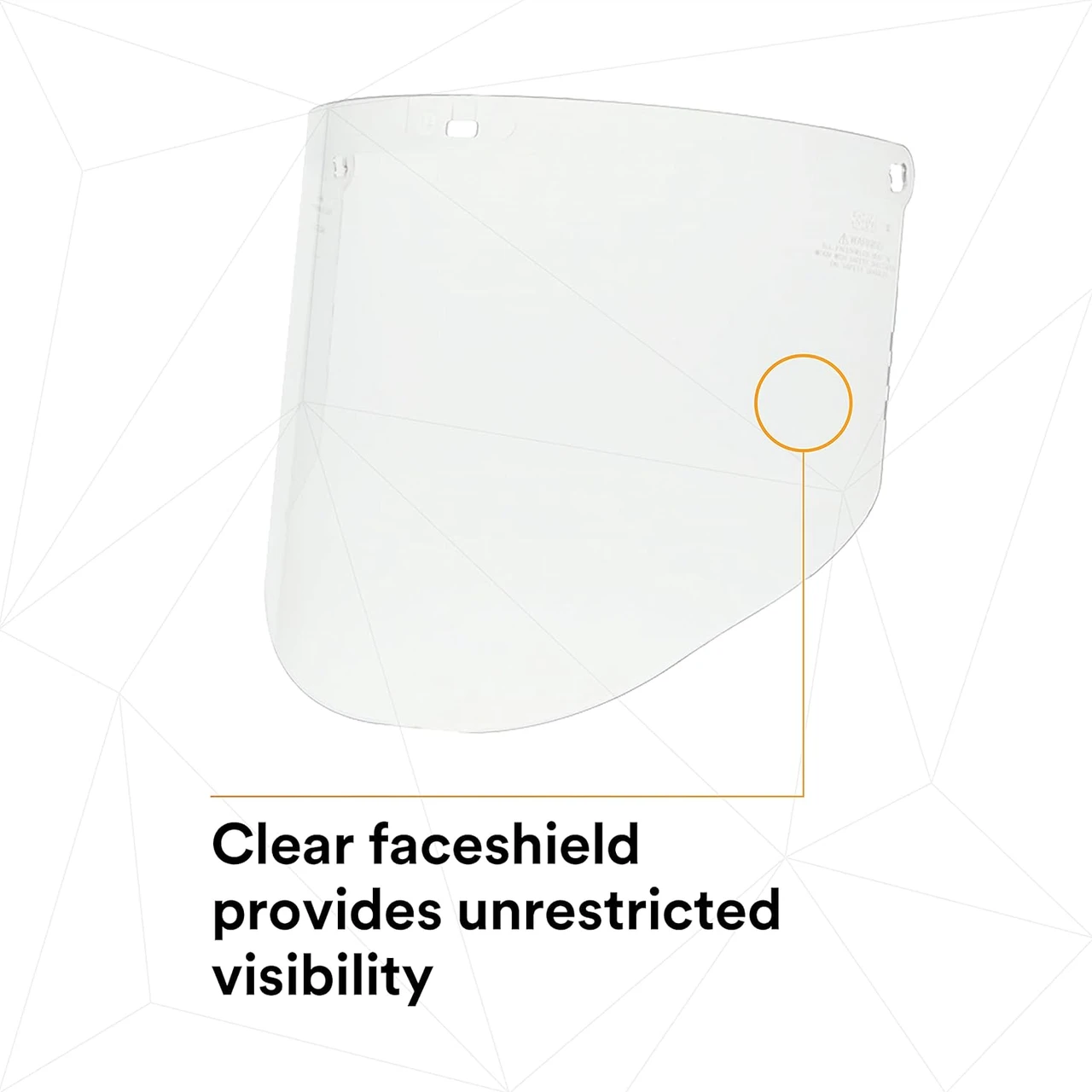 3M WP96 Clear Polycarbonate Replacement Faceshield (82701) — product image 5