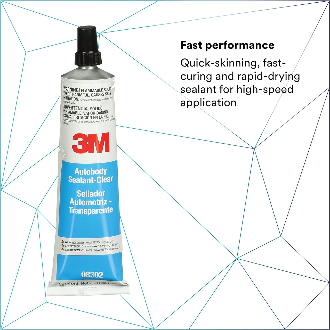3M 5 oz Tube Clear Ultrapro Autobody Sealant (8302) — product image 2
