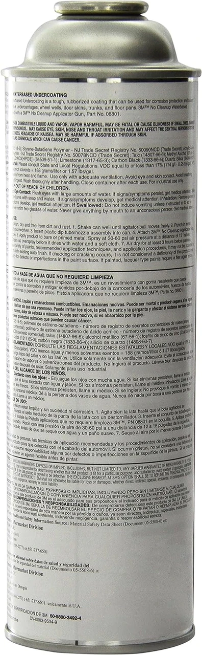 3M 18 oz No Cleanup Waterbased Undercoating (8804) — product image 2