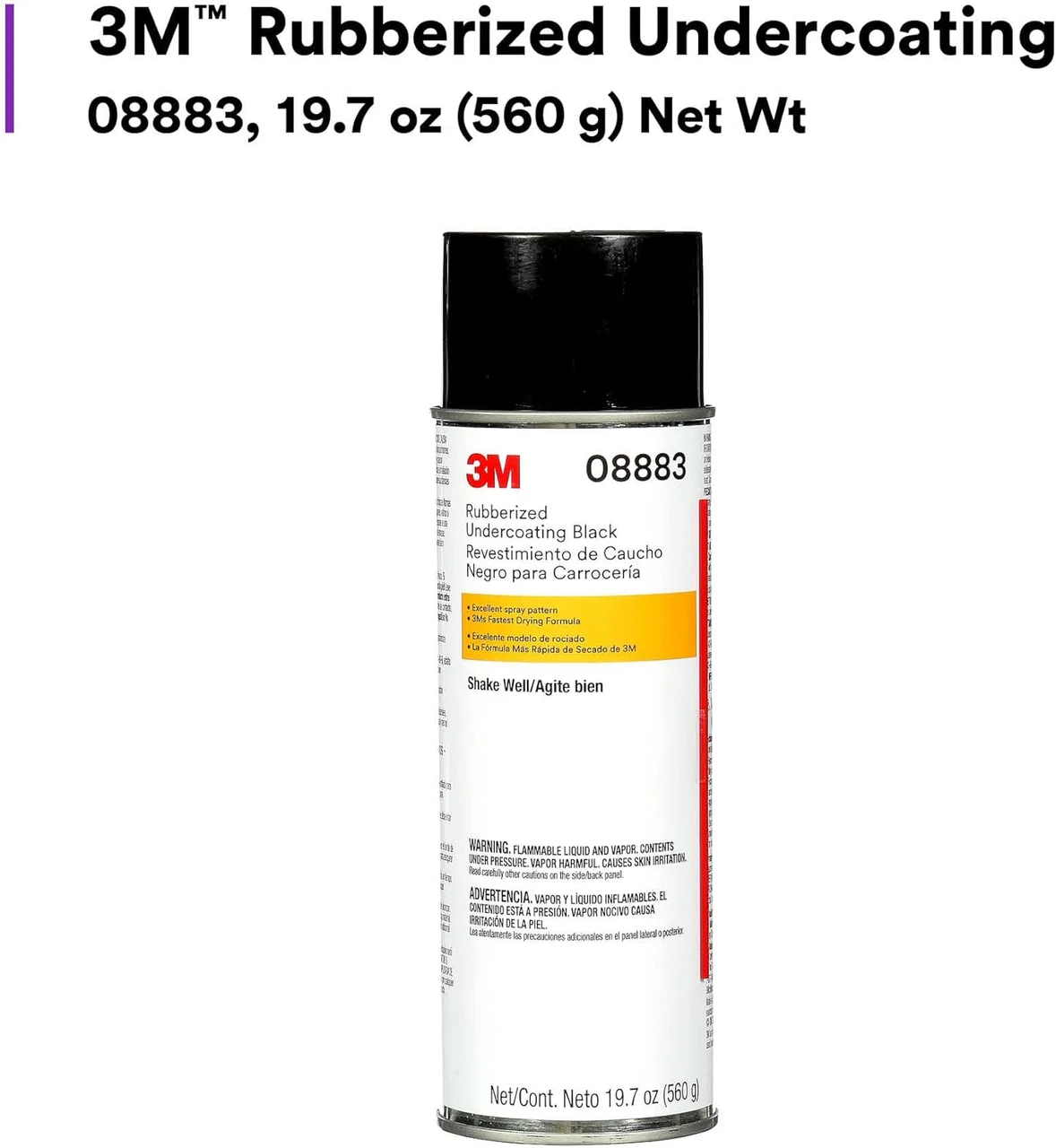 3M 19.7oz Rubberized Undercoating Black (8883) — product image 2