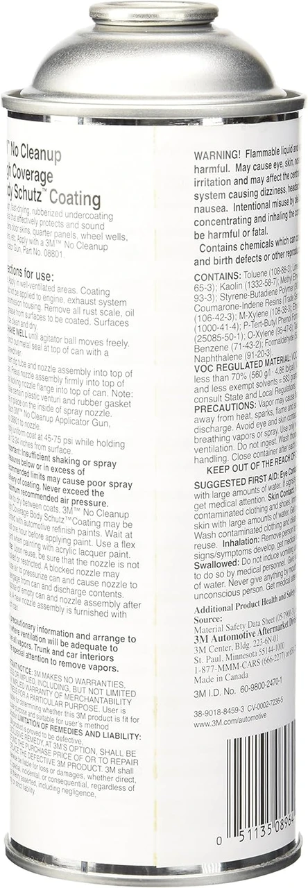 3M 22.4 oz No Cleanup High Coverage Body Schutz Coating (8964) — product image 2