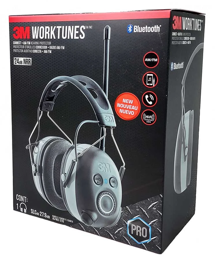 3M WorkTunes Black Wireless Hearing Protector (90542-3DC) — product image 4