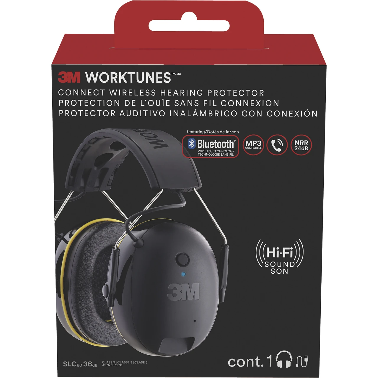 3M WorkTunes Connect Hearing Protector with Bluetooth (90543-4DC) — product image 3