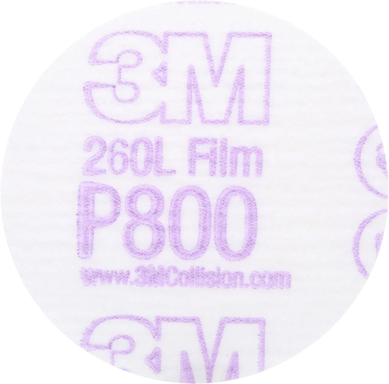 3M 3" P800 Hookit Finishing Film Abrasive Disc 260L (910) — product image 2