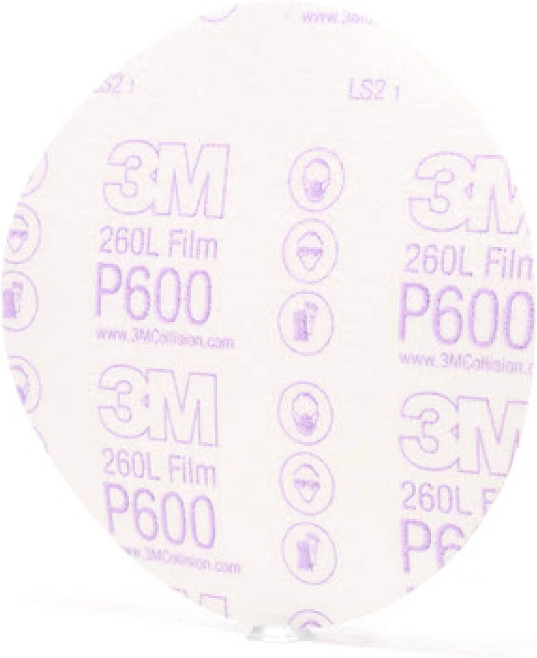 3M 6" P600 Hookit Finishing Film Abrasive Disc 260L (971) — product image 7