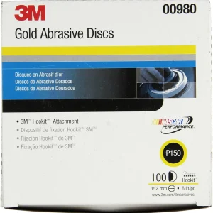 3M 6" P150C Hookit Gold Abrasive Disc 236U (00980)