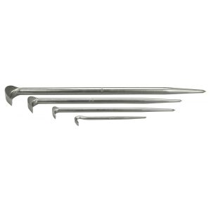 4 Piece Rolling Head Prybar Kit