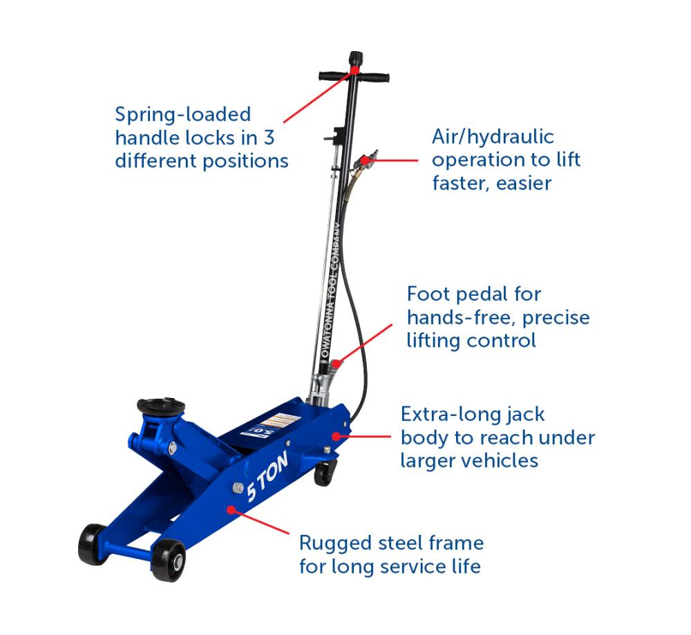 5 Ton Air / Hydraulic Service Jack — product image 2