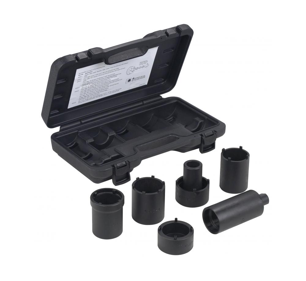 6 Piece 4WD Spindle Nut Socket Set