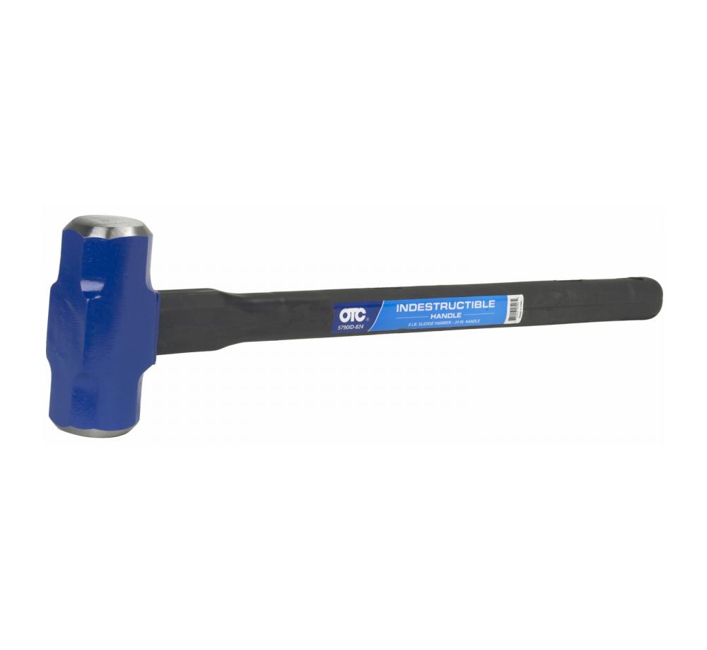 8 lb., 24 in. Double Face Sledge Hammer, Indestructible Handle