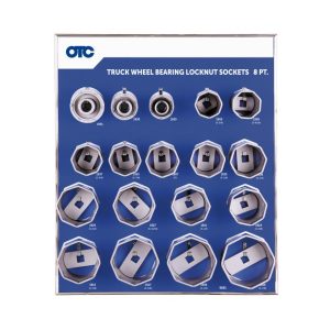 8-pt Wheel Bearing Locknut Sockets with Tool Board
