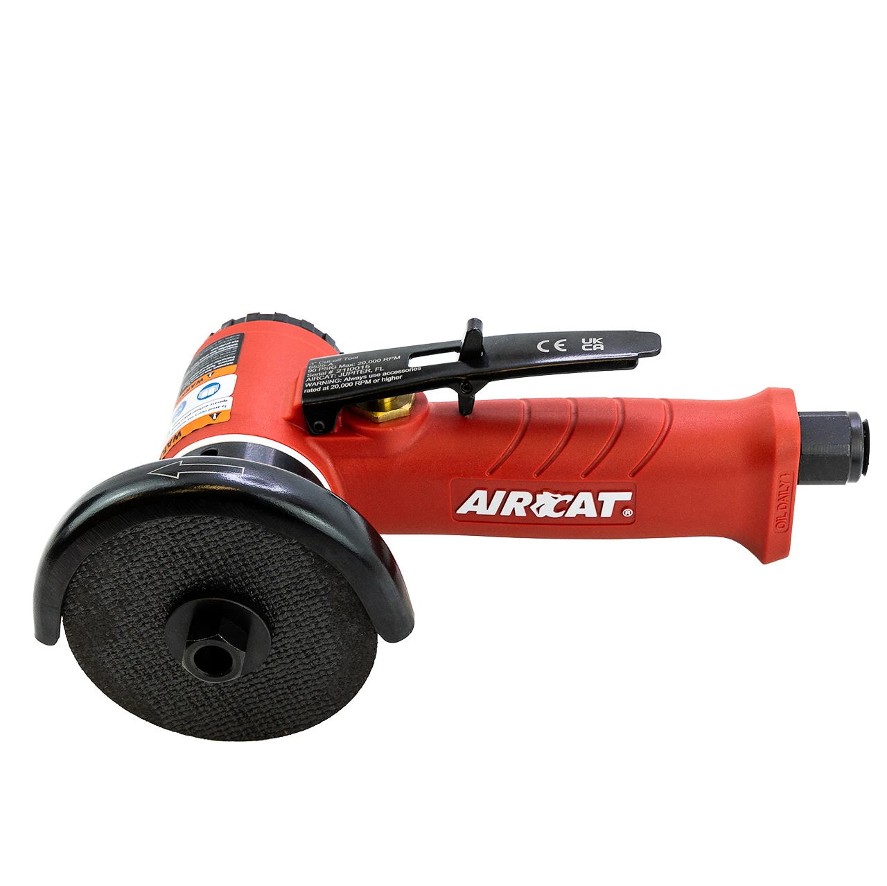 AirCat 3" Inline Cut-Off Tool with Adjustable Guard (6525-A) — product image 2