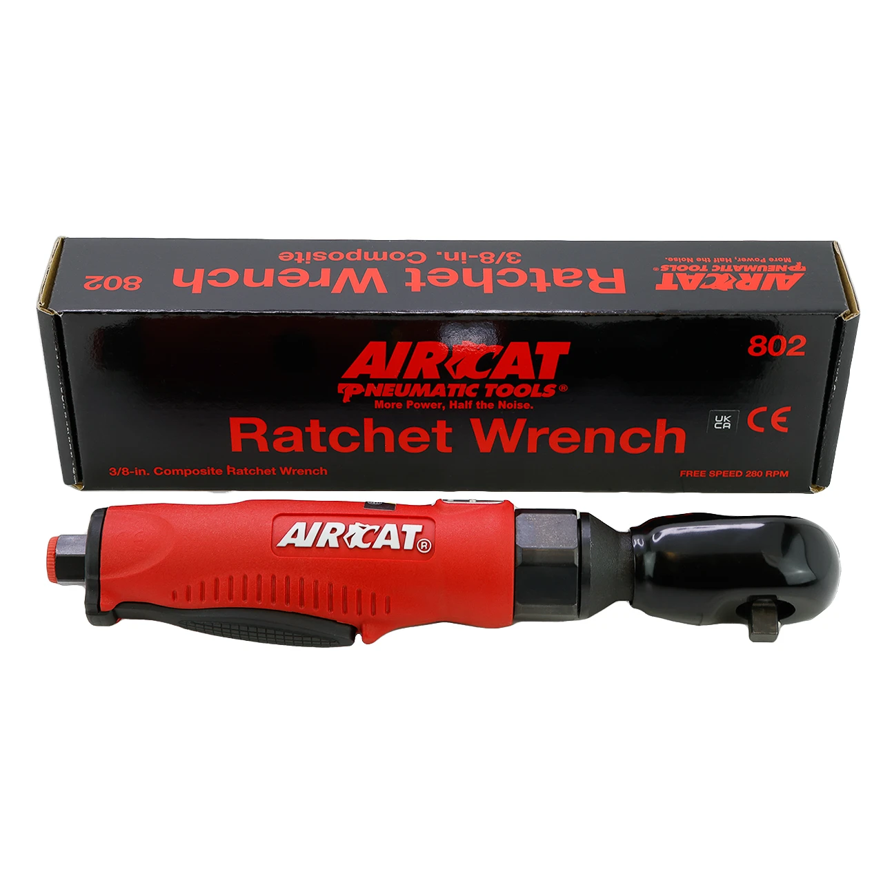 AirCat 802R 3/8" Air Ratchet with Silent Power (802R) — product image 4