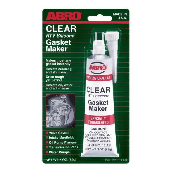 ABRO Silicone Gasket Maker Clear 3 oz. (13-AB)