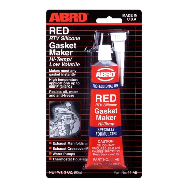 ABRO Silicone Gasket Maker Red 3 oz. (11-AB)