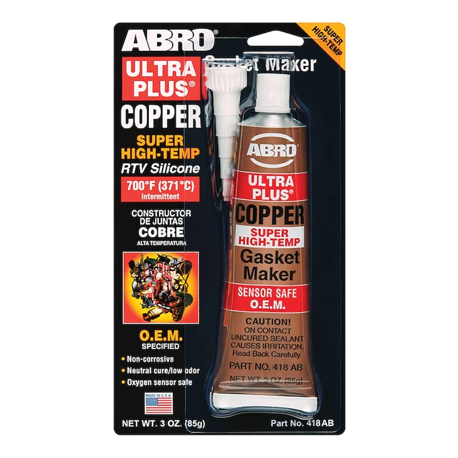 ABRO Ultra Plus Super High-Temp Gasket Maker Copper 3 oz. (418-AB)