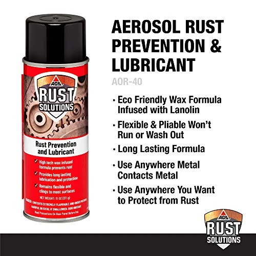 AGS Company AOR 40 Rust Prevention and Lubricant Aerosol (AOR-40) — product image 5