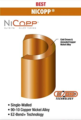 AGS Nickel Copper Brake Line Tubing Coil 1/4" x 25' (CNC-425) — product image 2