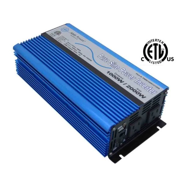Aims Power 1000 Watt Pure Sine Power Inverter Kit (KITPWRI100012S) — product image 2