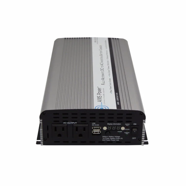 Aims Power 1500 Watt Power Inverter With Battery Charger And Transfer Switch (PWRIC150012W) — product image 2