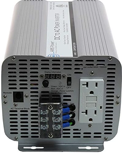 AIMS Power 2000W Modified Sine Wave Inverter 12V DC to 120V (PWRINV200012120W) — product image 2