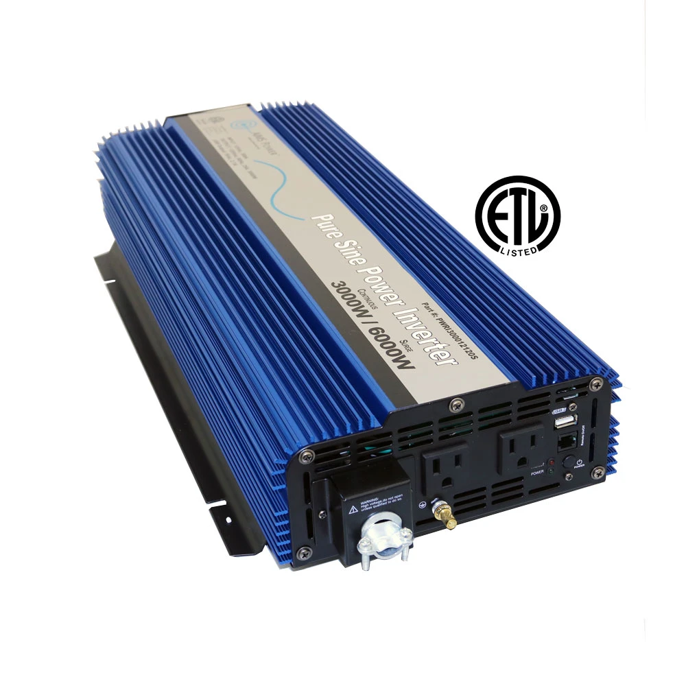 AIMS Power 3000 Watt Pure Sine Wave Inverter (PWRI300012120SUL)