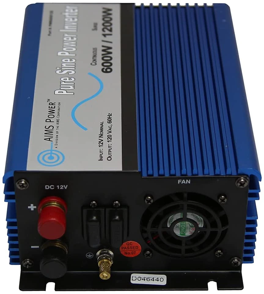 AIMS Power 600 Watt Pure Sine Power Inverter 12V (PWRI60012120S) — product image 2