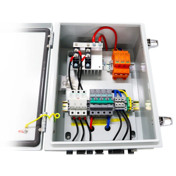 Aims Power Solar Array Combiner Box 60A 200Vdc 3 String - 10Kw Prewired (COM3IN-60A0) — product image 3
