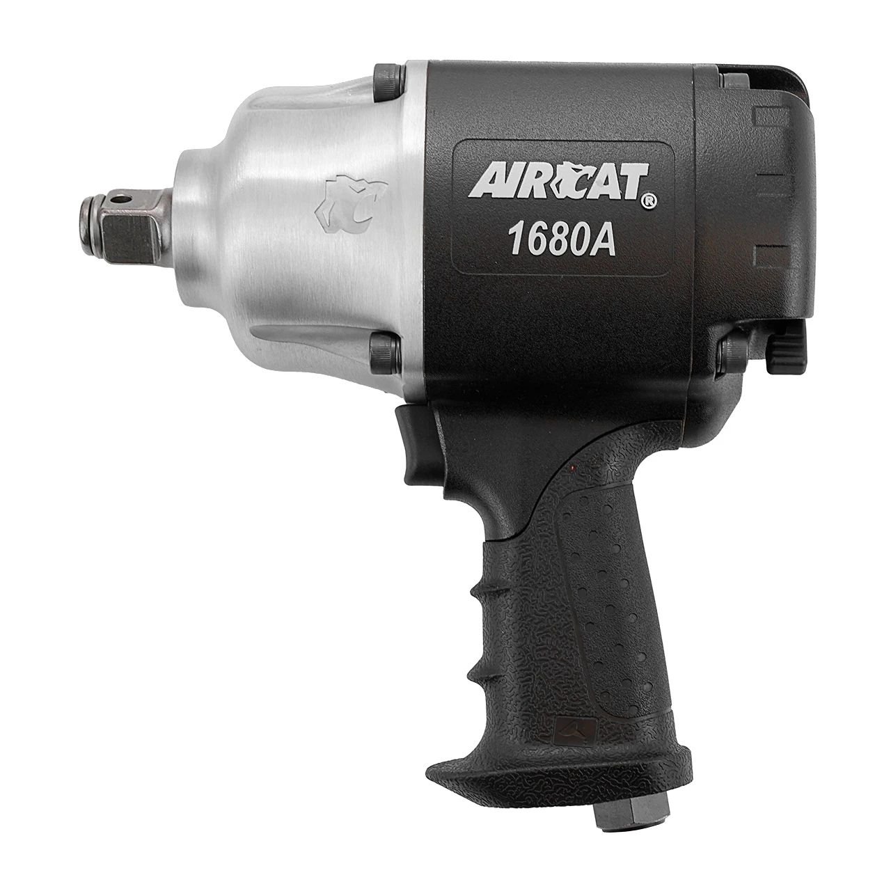AIRCAT 1680-A silver and black pistol-grip pneumatic impact wrench
