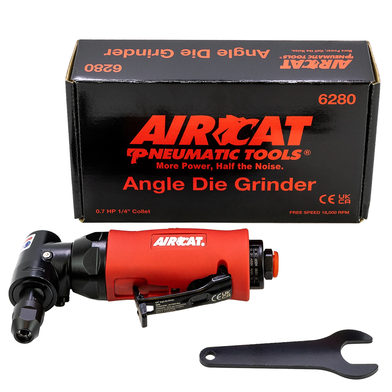 AirCat 0.75 HP Angle Die Grinder with Spindle Lock (6280) — product image 4