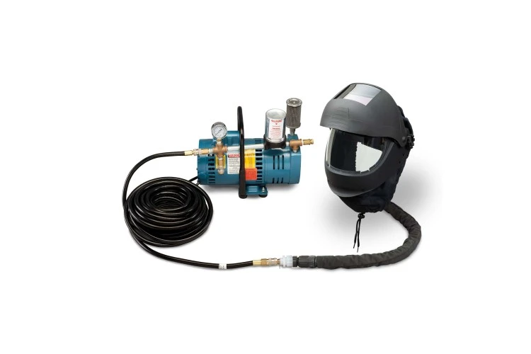 Allegro 1-Worker EZ Air Flex Grinding/Welding Air Shield SAR System with 50' Hose (9251-01)
