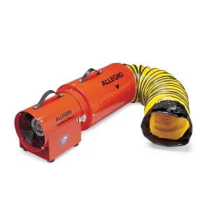 Allegro 8" Axial DC Metal Com-Pax-ial Blower with Canister & 15’ Ducting, 31 Lbs. (9537-15)