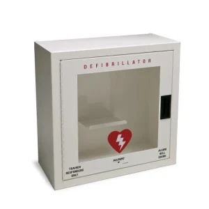Allegro Small Defibrillator Wall Case with Alarm, Metal (4210-01)