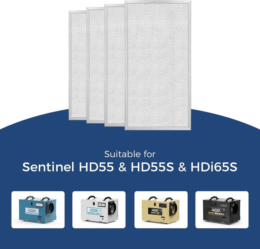 Alor Air MERV-8 Filter for Basement Dehumidifiers - Sentinel HD55, Sentinel HDi65 - Pack of 4 (AAX003VDX782) — product image 3