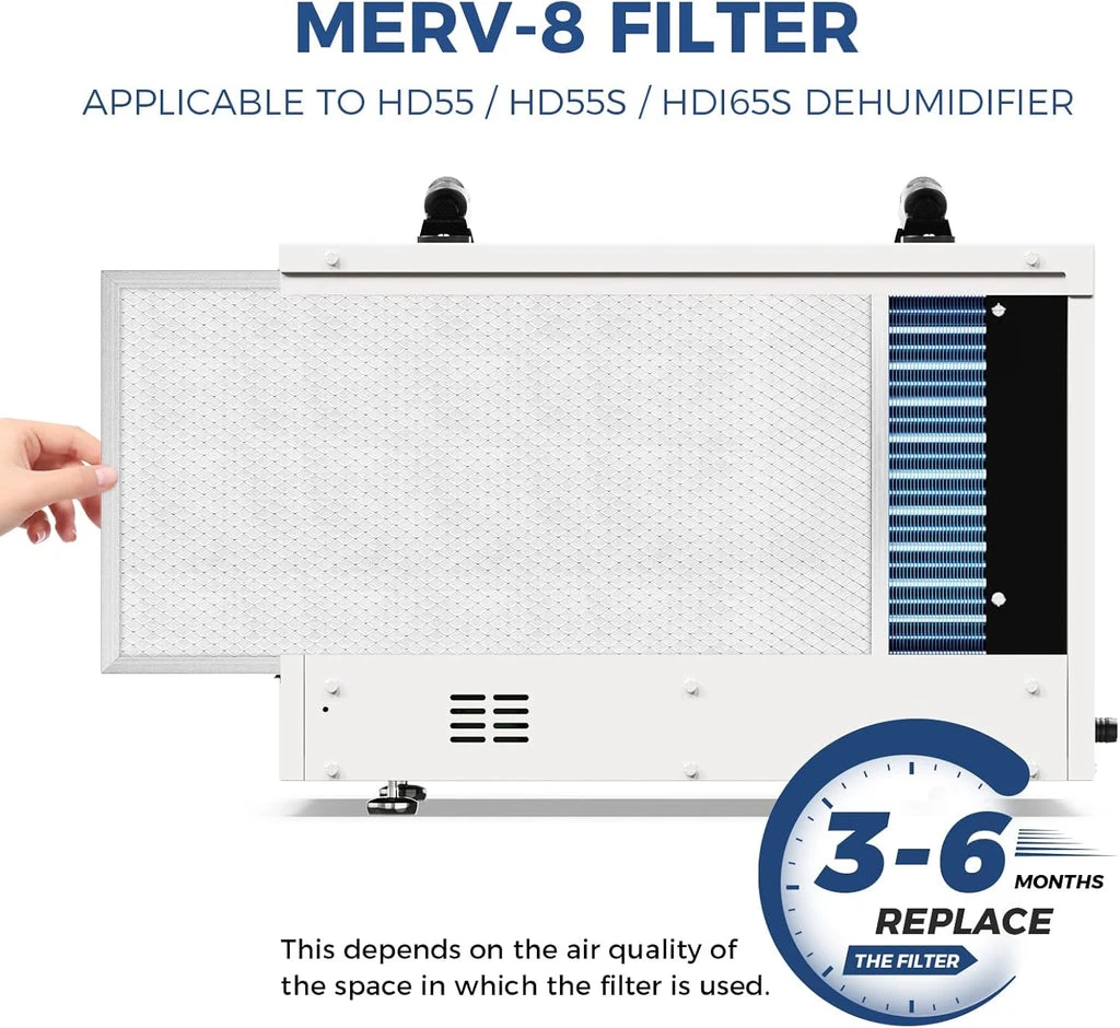 Alor Air MERV-8 Filter for Basement Dehumidifiers - Sentinel HD55, Sentinel HDi65 - Pack of 4 (AAX003VDX782) — product image 6