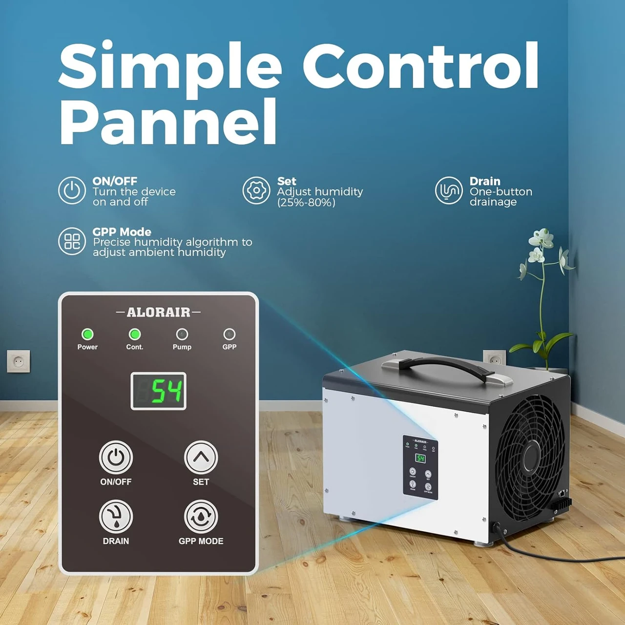 Alor Air Solutions Sentinel HD35P Crawl Space and Household Dehumidifier (AAX003LRU5Z5) — product image 3