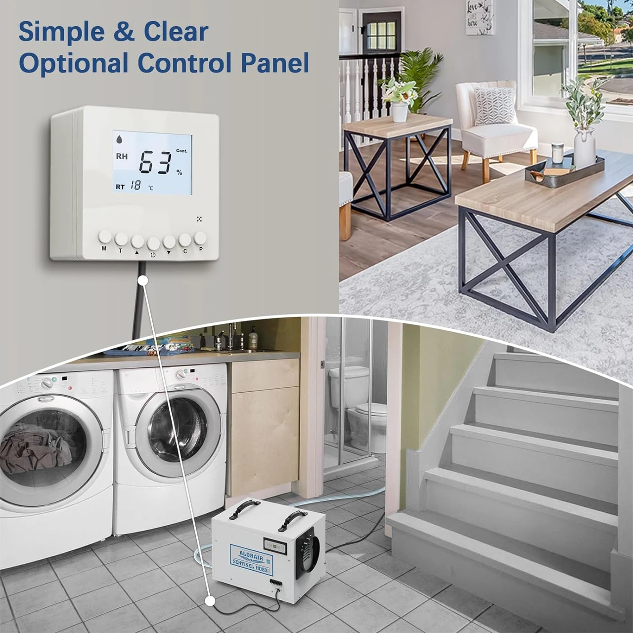 Alor Air Solutions Sentinel HD55 White Crawl Space Dehumidifier (AABO1LWA8137) — product image 4