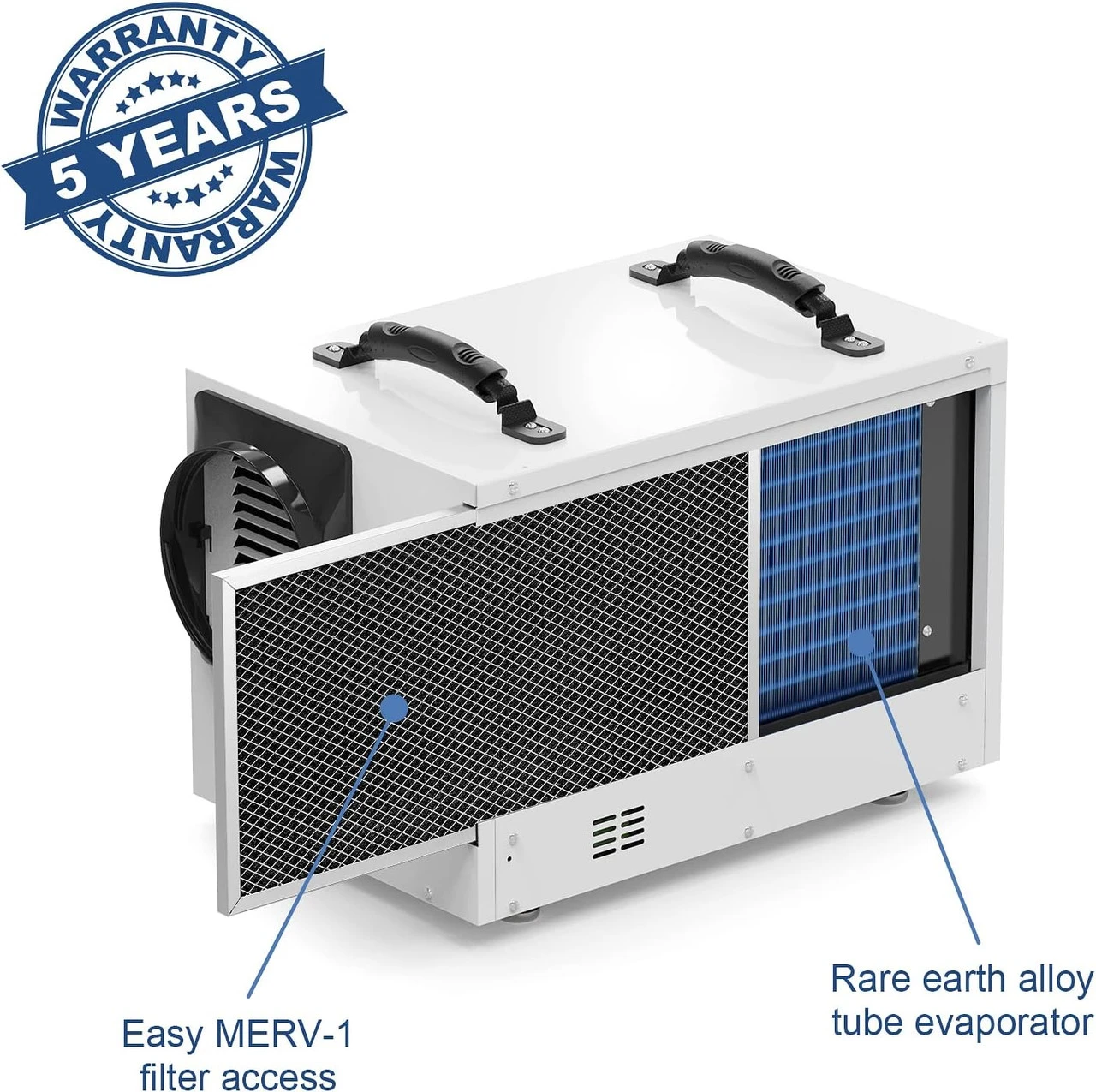 Alor Air Solutions Sentinel HD55 White Crawl Space Dehumidifier + Free Filters (AABO1LWA8137) — product image 3