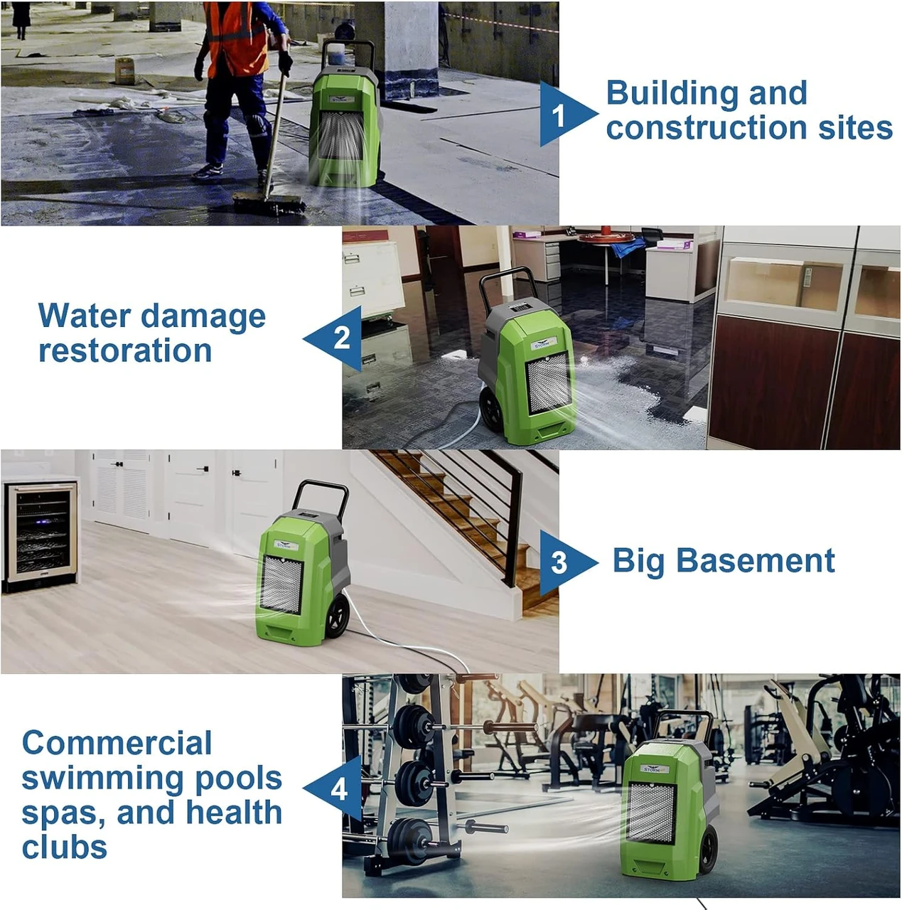 Alor Air Solutions Storm Pro Green Dehumidifier (AABO9QRRWJJ) — product image 2
