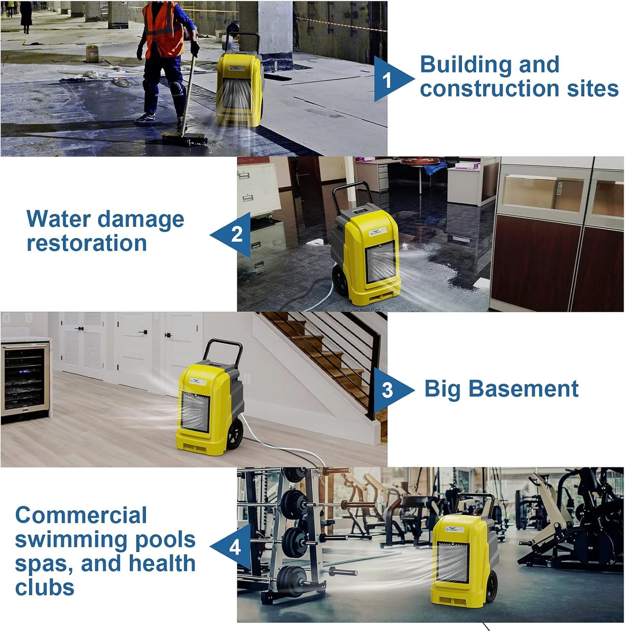 Alor Air Solutions Storm Ultra Yellow Dehumidifier (AAB09X4461G5) — product image 2