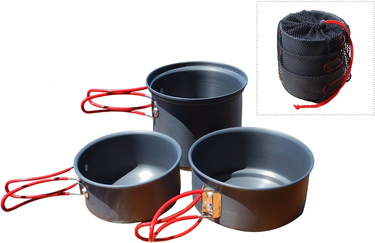 Alpine Mountain Gear Hard Anodized Cookset - Mt. Summit Gear (MSGCKSET/M)