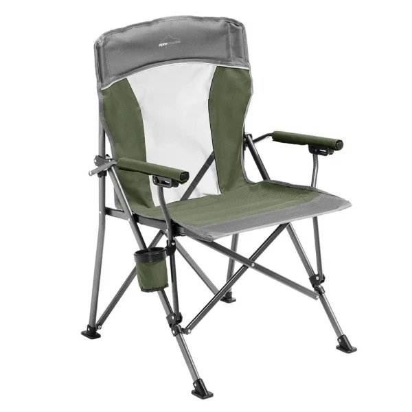 Alpine Mountain Gear Hard Arm Chair - Green (AMG-HAC/GRN)