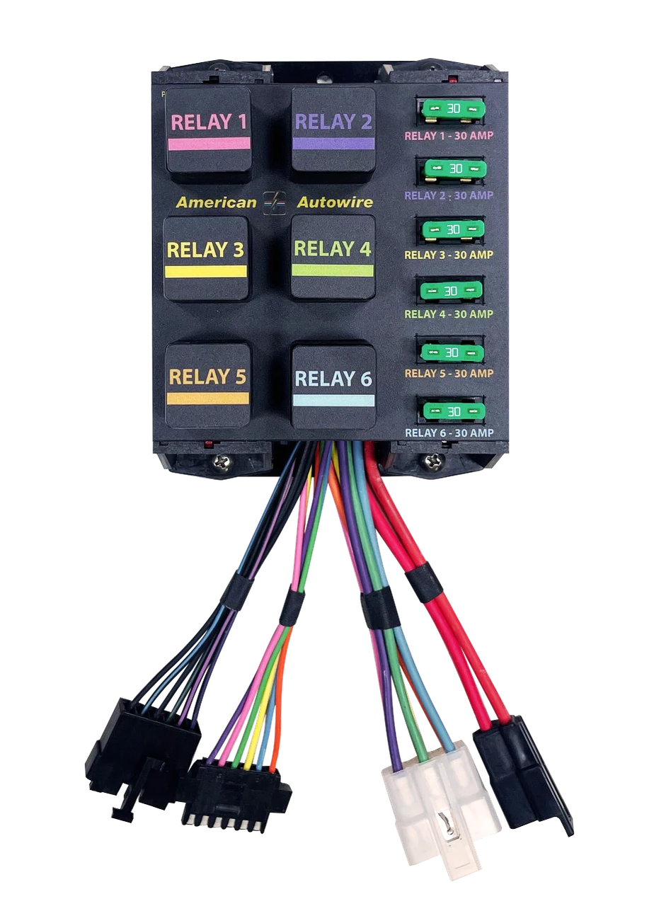 American Autowire 6-Position Banked Relay Panel (AAW510922)