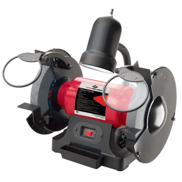 American Forge & Foundry 8 Inch Bench Grinder with Worklight and Water Tray (31520)