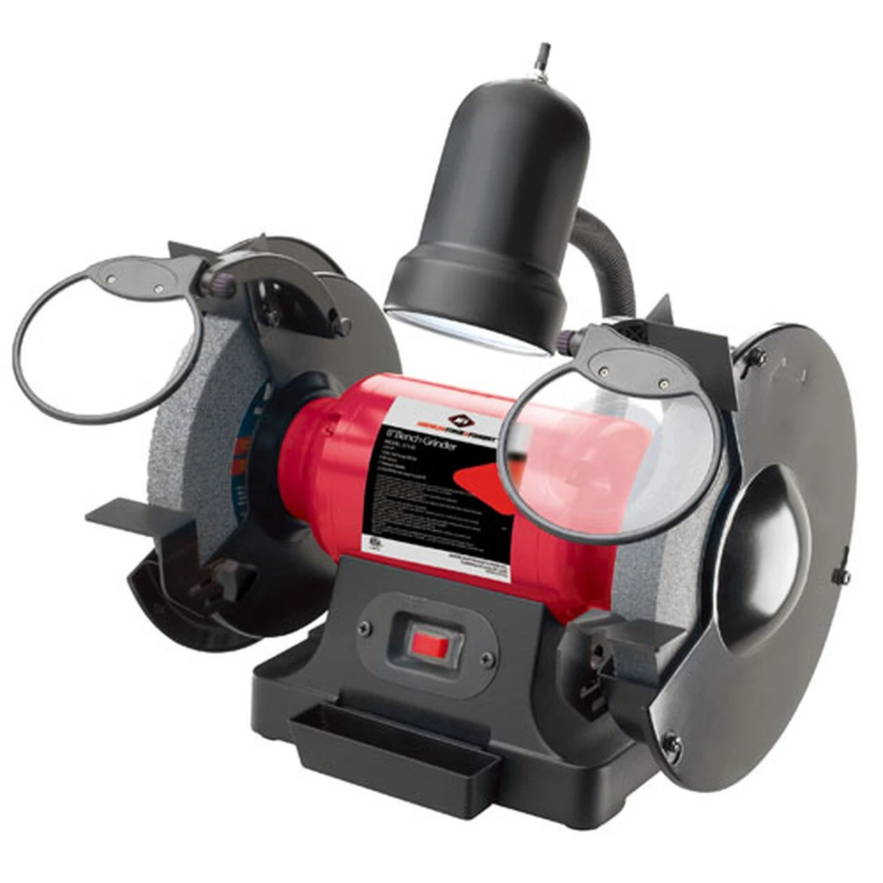 American Forge & Foundry 8 Inch Bench Grinder with Worklight and Water Tray (31520)