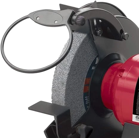 American Forge & Foundry 8 Inch Bench Grinder with Worklight and Water Tray (31520) — product image 2