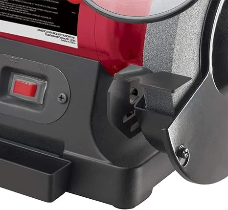 American Forge & Foundry 8 Inch Bench Grinder with Worklight and Water Tray (31520) — product image 3