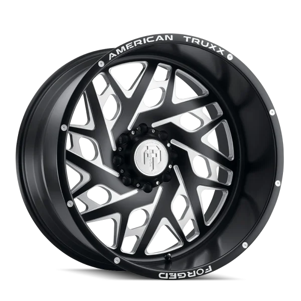 American Truxx Forged Aries ATF1909 Matte Black Milled Wheels