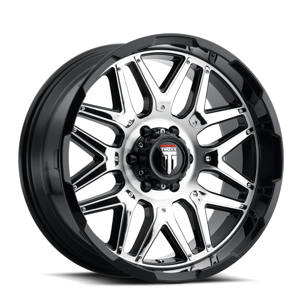 American Truxx Grind AT151 Gloss Black Machined Wheels